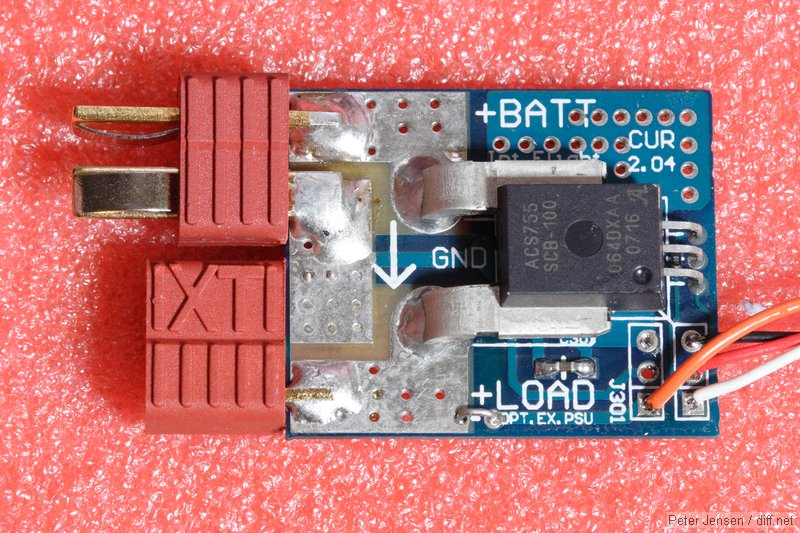 current sensor, after modification for the DragonOSD