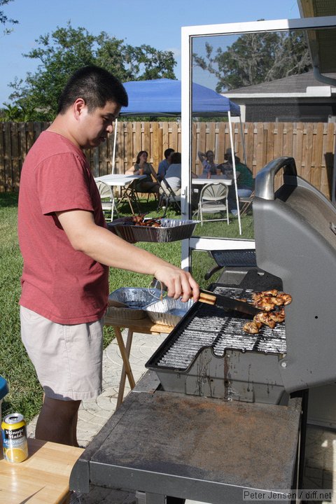 Eric's masterful bbq