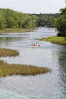 paddlers on the Rainbow River