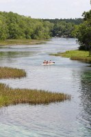 paddlers on the Rainbow River