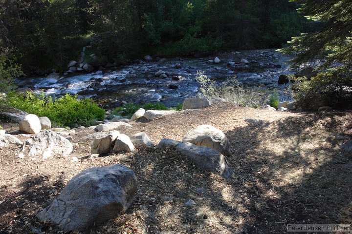 campsite right across the way