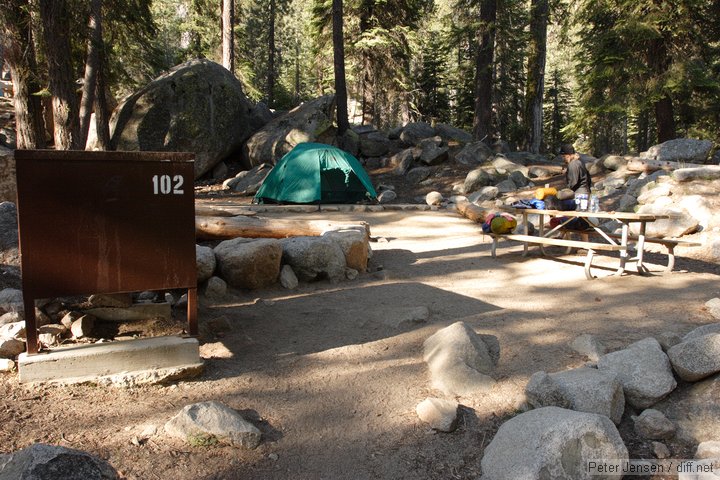 Lodgepole site 102, although 101 and 103 are also really nice.