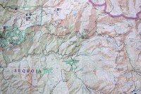 map of the area we hiked in
