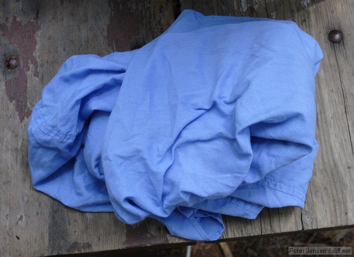 cotton sleeping bag liner - good because my 15F bag was too hot to be inside