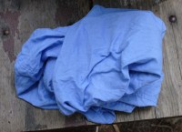 cotton sleeping bag liner - good because my 15F bag was too hot to be inside