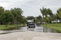 flooding in Kingsmill near Lake Washington
