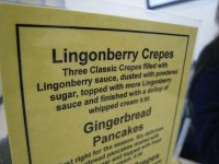 Lingonberry Crepes - quite good