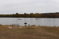 canoers at inks lake state park