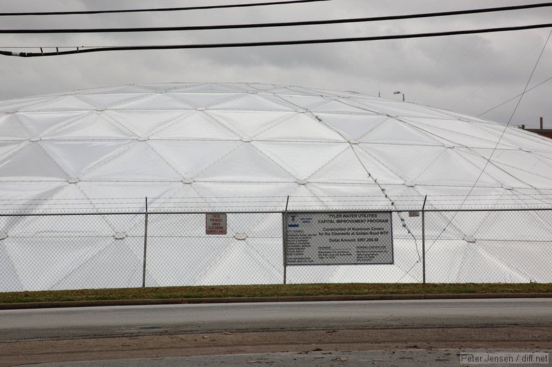 Tyler Water Utilities Aluminum Covers for the Clearwells at Golden Road WTP