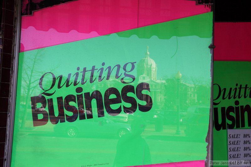 quitting business