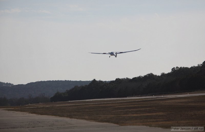 demonstrating climbout with the spoilers deployed