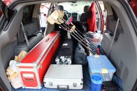 Buddy's van packed for the trip