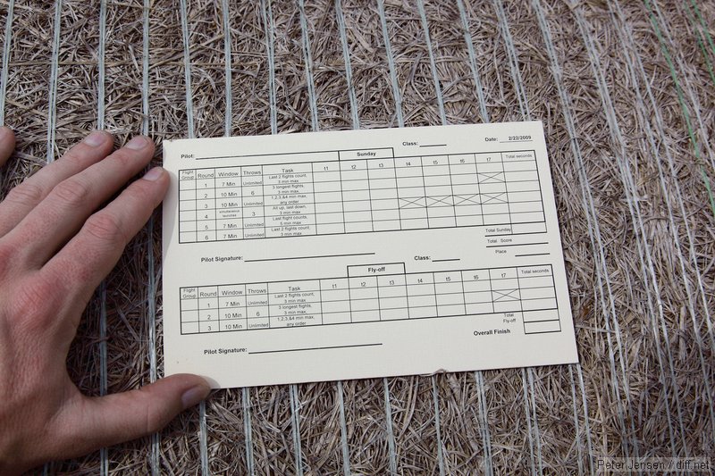 excellent DLG score sheet - it was printed on heavier paper and that was really nice