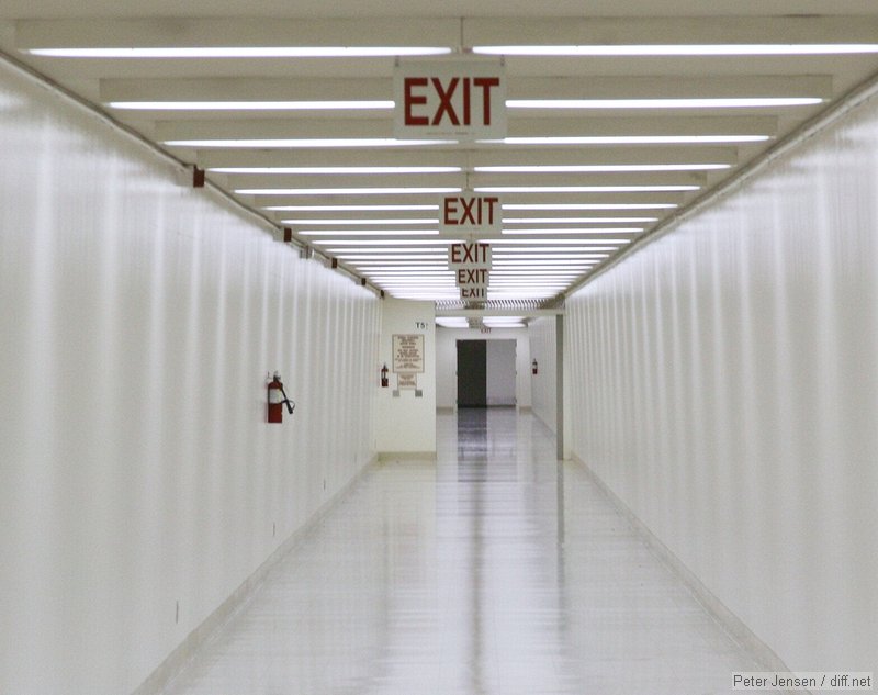 the neverending hallway in LAX