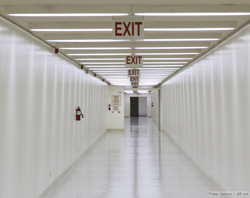 the neverending hallway in LAX