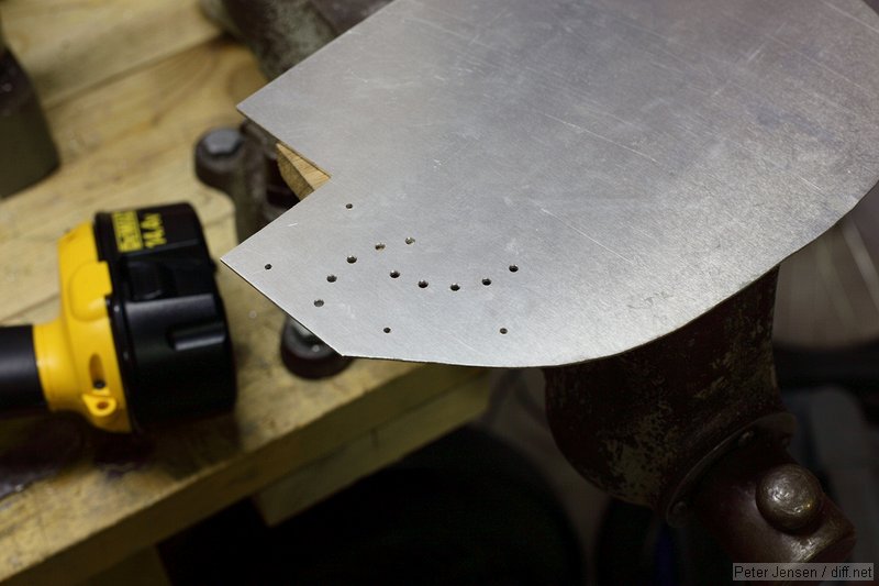 holes drilled