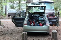 Prius packing - room for 2 and gear, and that's about it