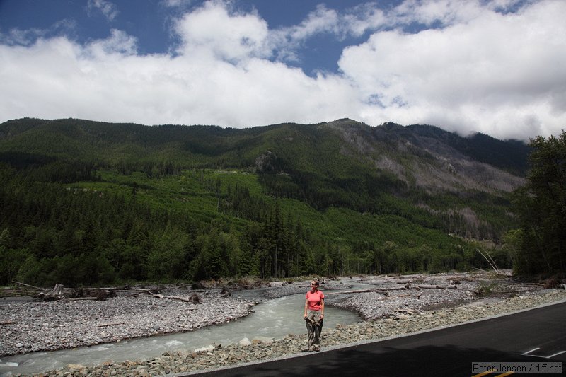 Laura along Carbon River