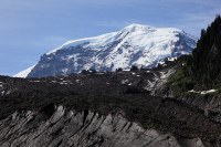 Carbon Glacier and Rainier