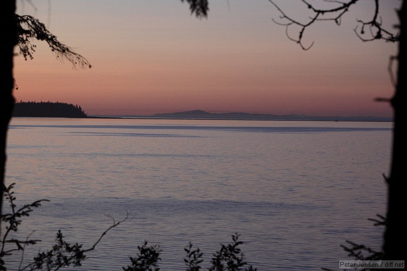 view from our campsite at Sequim Bay state park