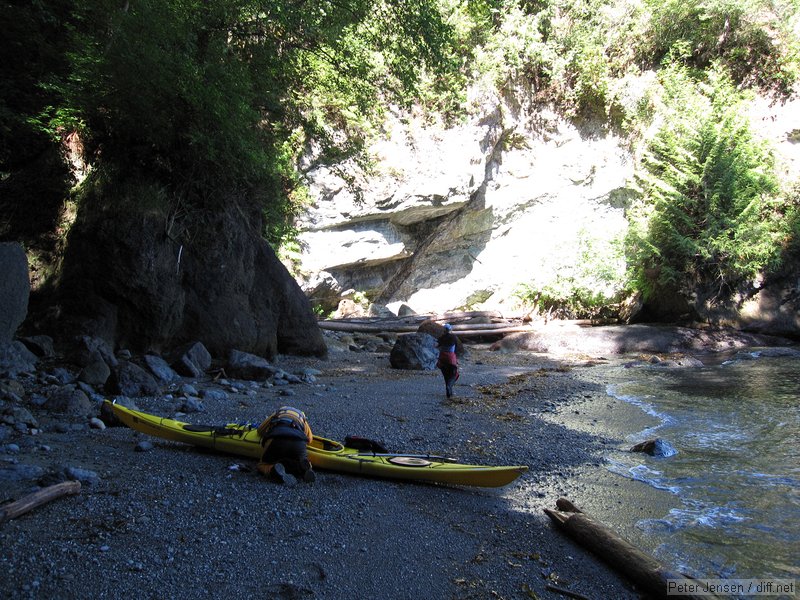 sea-kayaking with our guide David