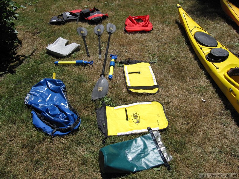 our gear drying after returning