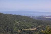 Port Angeles, Straight of San Juan de Fuca in the forgeground, and Victoria in the background
