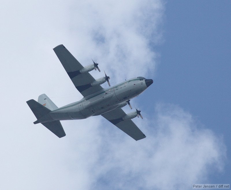 C-130 with Bolivian flag