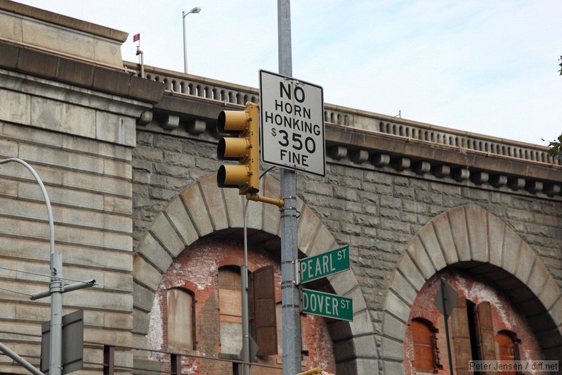 no horn honking sign