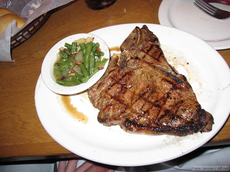 1:1 green beans to bacon followed by 18oz of meat