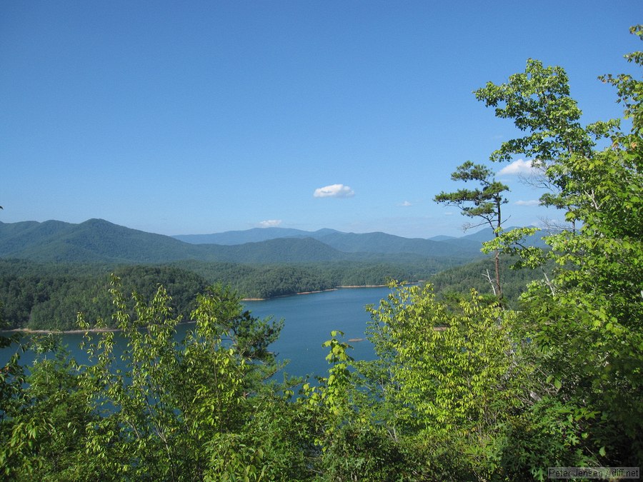 view from one of the Tsali mountain biking trails