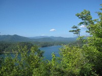 view from one of the Tsali mountain biking trails