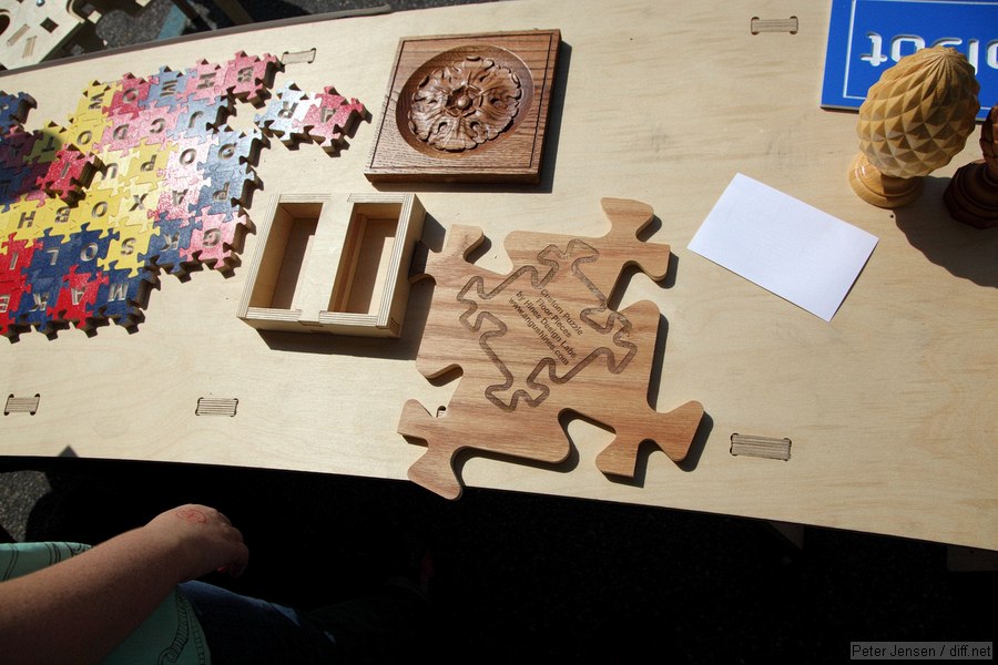 custom puzzle piece floor