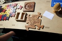 custom puzzle piece floor