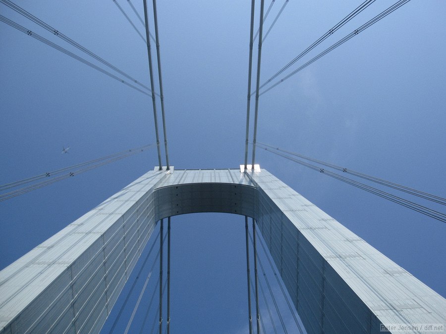 Verrazano bridge shrouded in fog