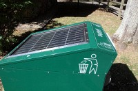 BigBelly solar powered trash compactor