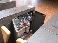 inside of a metro turnstile