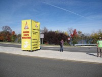 Marine Corps Marathon signs