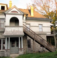 I love this staircase, although the house could use some work.