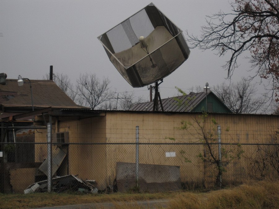 weird shroud on satellite dish