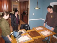 Charles demonstrates the table