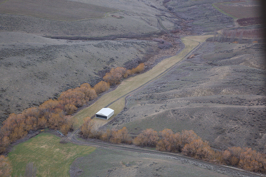 one-way grass strip