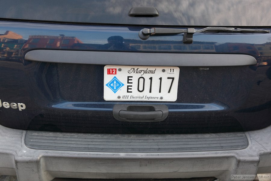 IEEE license plate