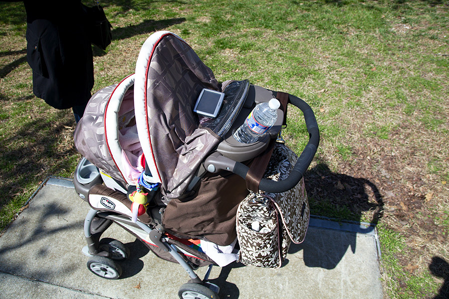 GPS enabled baby carriage
