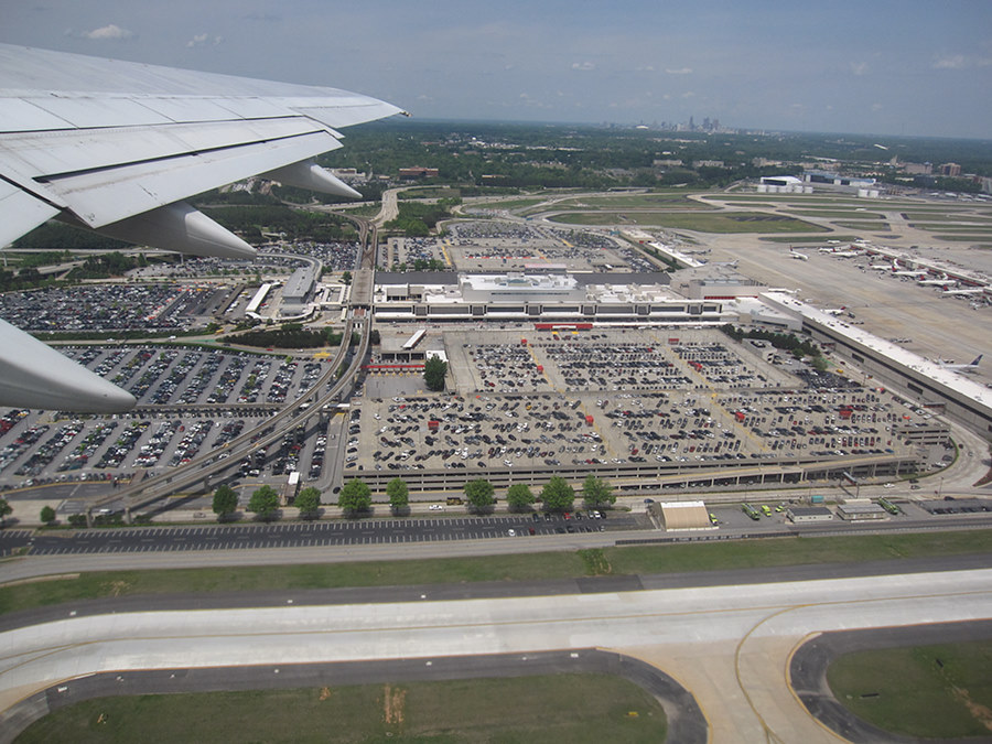 on departure from ATL