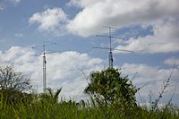 nice antenna farm at this amateur radio operator's spot