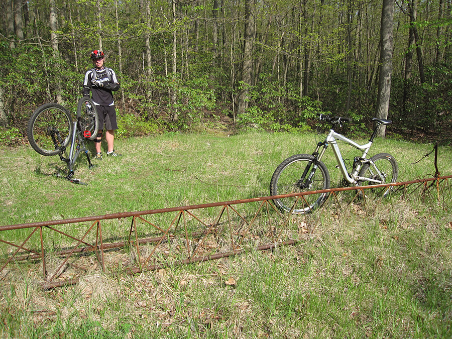 Petr and the old Rohn 45 on the trail