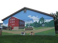 nice mural off the bike path in Luray