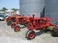 tractors in front of South Mountain Creamery