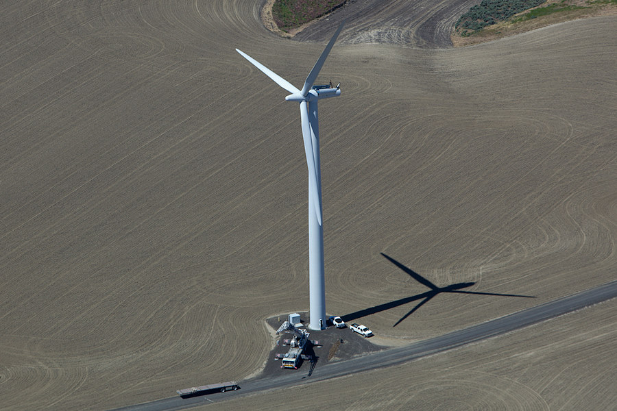 wind turbine opened up